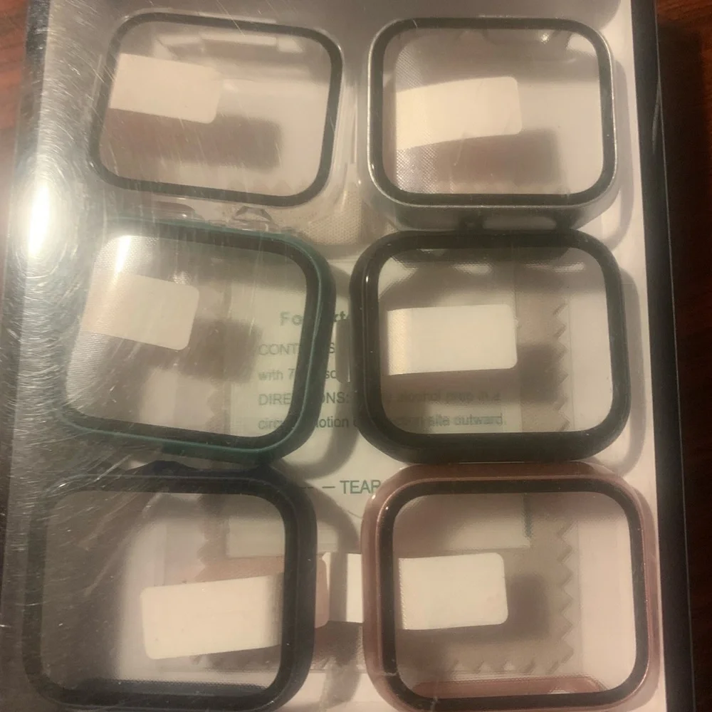 NWOT 6pk Watch case compatible with Apple Watch 7series 41mm
